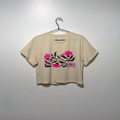 Flower Crop Top Shirt